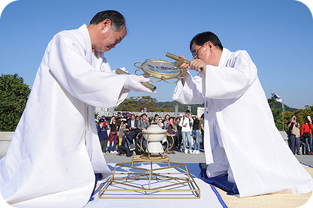 성화 채화 현장 사진